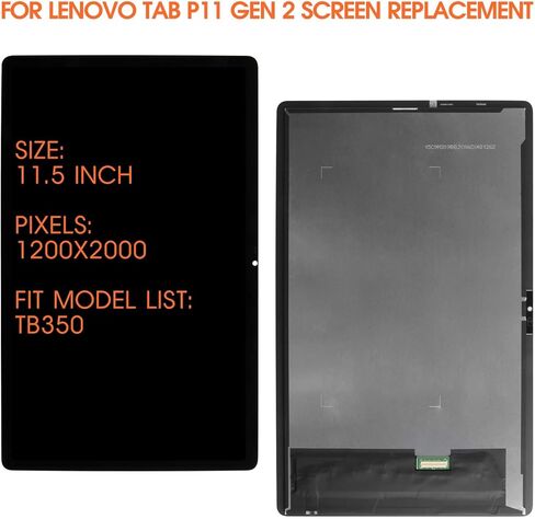 استبدال الشاشة لجهاز Lenovo Tab P11 Gen 2/P11 2022 لجهاز Lenovo Tab P11 Gen 2 شاشة LCD TB350XU TB350FU LCD محول الأرقام شاشة تعمل باللمس جزء إصلاح 11.5 بوصة in Kuwait