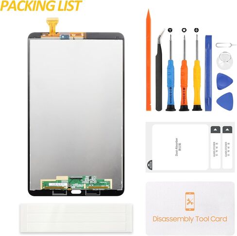 بديل شاشة A-MIND لجهاز Samsung Galaxy Tab A 10.1 2016 T580 T585 شاشة LCD تعمل باللمس مع أدوات (أسود) in Kuwait
