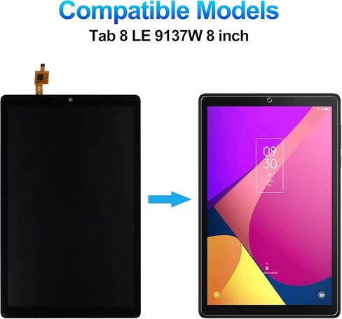 شاشة LCD لـ TCL Tab 8 LE 9137W 8 بوصة شاشة LCD تعمل باللمس محول الأرقام الجمعية مع مجموعة أدوات الإصلاح in Saudi Arabia