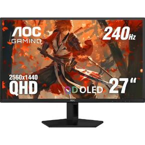 AOC - 27 بوصة Q27G41ZDF QD-OLED، QHD، 240 هرتز، متوافق مع G-Sync، .03 مللي ثانية، شاشة ألعاب - أسود (متجدد) in Kuwait