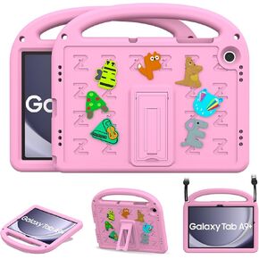 Kids Case for Samsung Galaxy Tab A9+/A9 Plus 11 Inch 2024/2023, with Anti-Slip Handle/Foldable Stand/Shoulder Strap, Shockproof Protective Galaxy Tab A9+/A9 Plus 11 Inch Case Navy Blue in Saudi Arabia