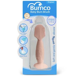 Bumco Diaper Cream Spatula (Mini) - BPA-free Butt Paste Diaper Cream Applicator, Soft & Flexible Diaper Rash Cream Applicator, Butt Spatula Baby, Mom-Invented Diaper Bag Essentials (Dusty Pink) in Kuwait