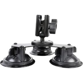 Triple Suction Cup Car Base Mount with 25mm/1" Ball for Phone Mount,Compatible with RAM Mounts and Other B Size Double Ball Socket Arm（1" Ball Triple Suction Cup w 2.36" Arm ） in Saudi Arabia