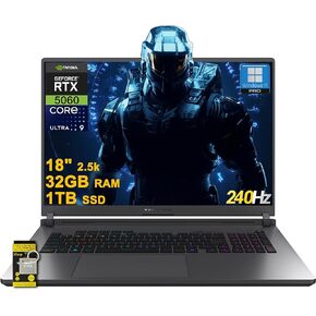 كمبيوتر محمول ASUS ROG Strix G18 G815 Gaming AI مقاس 18 بوصة 2.5 كيلو (2560 × 1600) 240 هرتز (100% DCI-P3، 3 مللي ثانية) Intel 24-core Ultra 9 275HX 32 جيجابايت ذاكرة الوصول العشوائي 1 تيرابايت SSD GeForce RTX 5060 RGB بإضاءة خلفية Wi-Fi7 Win11Pro ICP Hub in Kuwait