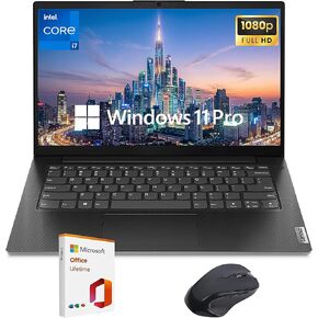 لاب توب لينوفو V14 G4 للأعمال، شاشة 14 بوصة فل اتش دي مضادة للتوهج، انتل كور i7-13620H، ذاكرة الوصول العشوائي 40 جيجا، 1 تيرابايت اس اس دي، كاميرا ويب مصراع الخصوصية، ويندوز 11 برو، يتضمن مجموعة ملحقات ومدى الحياة المكتبية، رفيع ومحمول، أسود in Saudi Arabia