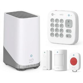 eufy Alarm System 5-Piece Kit with Homebase 3, Wireless Smart Home or Business Security System, Expandable, Easy Setup, App Control, No Monthly fee in Kuwait