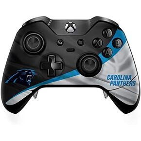 ملصق Skinit المخصص للألعاب متوافق مع وحدة تحكم Xbox One Elite - تصميم Carolina Panthers مرخص رسميًا من NFL in Kuwait