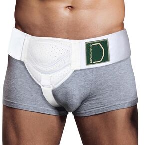 Abdomencare Inguinal Hernia Support Belt for Men & Women with 2 Compression Pads - Hernia Belt for Men Inguinal - For Left or Right Side Inguinal Hernias - Hernia Belts for Men Truss Support - S/M in Saudi Arabia