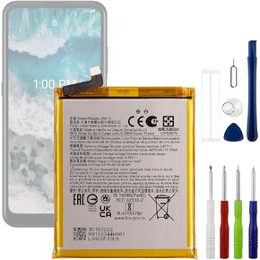 بطارية CN110 3.87 فولت 4470 مللي أمبير في الساعة، متوافقة مع هاتف Nokia X10 5G TA-1350 X100 5G TA-1399، تأتي مع أداة تركيب البطارية in Kuwait