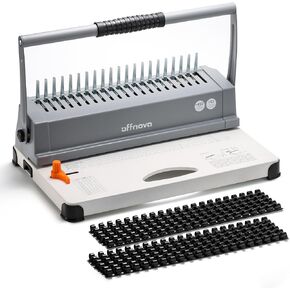 OFFNOVA Binding Machine, 21-Hole 450 Sheets Paper Comb Punch Binder Machine for Letter Size / A4 / A5, Easy to Punch Handle, Adjustable Margin in Saudi Arabia