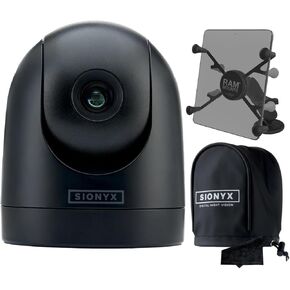 SiOnyx Nightwave Camera, Rugged Ultra-Low Light Color Night Vision Marine Boat Dome Camera | Easy-to-Use App Connectivity with RAM Mounts Tablet Mount System, Vinyl Cover and Signature Lens Cloth in Kuwait