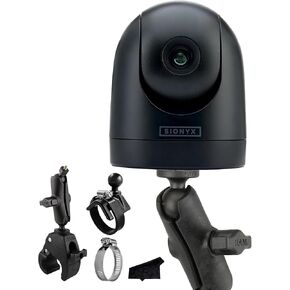 SiOnyx Nightwave Camera, Rugged Ultra-Low Light Color Night Vision Marine Boat Dome Camera | Easy-to-Use App Connectivity with RAM Mounts Camera Mount System and Signature Series Lens Cloth, Black in Kuwait