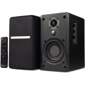 مكبرات صوت على رف الكتب تعمل بتقنية البلوتوث من SINGING WOOD BT25، ومدخلات RCA وتحكم جهير/ثلاثي للمسرح المنزلي والألعاب، 60 وات - خشب الشاطئ in Kuwait