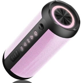 Portable Speaker, IPX7 Waterproof Wireless Speaker with 30W Loud Stereo Sound, TWS Pairing, Bluetooth 5.4, 30H Playtime with RGB Lights for Home, Outdoor, Party,Birthday Gift (Pink) in Kuwait