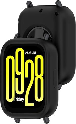 Disscool Case Cover Compatible with Redmi Watch 5 Lite Soft Anti Drop Silicone Replacement Protective Cases Watch Accessories(Black) in Saudi Arabia