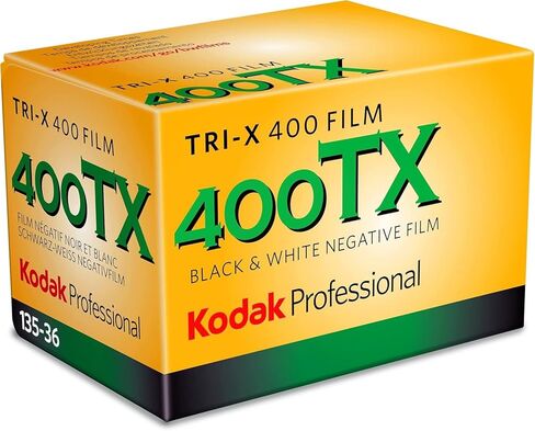 فيلم Kodak Professional Tri-X 400 باللونين الأسود والأبيض (فيلم رول 35 مم، 36 تعريضًا) - عبوتان مع قطعة قماش للتنظيف من الألياف الدقيقة in Kuwait