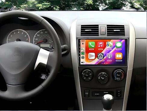 2G+32G Car Radio for Toyota Corolla 2009-2013 9 Inch IPS Touch Screen Car Stereo with Wireless Carplay/Android Auto, Bluetooth, GPS Navi, WiFi, FM, Bluetooth, Mirror Link, SWC, Backup Camera in Saudi Arabia