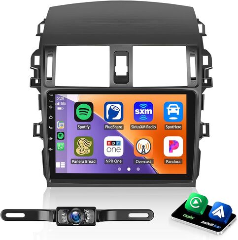 2G+32G Car Radio for Toyota Corolla 2009-2013 9 Inch IPS Touch Screen Car Stereo with Wireless Carplay/Android Auto, Bluetooth, GPS Navi, WiFi, FM, Bluetooth, Mirror Link, SWC, Backup Camera in Saudi Arabia