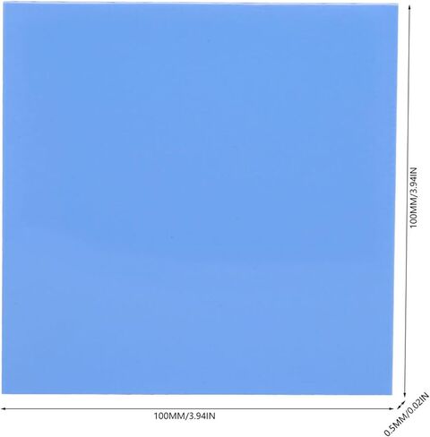 Silicone Thermal Pad, 5Pcs 100x100x0.5mm CPU GPU Heat Conduction Sheet in Saudi Arabia