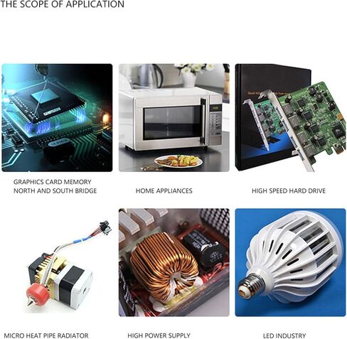 Silicone Thermal Pad, 5Pcs 100x100x0.5mm CPU GPU Heat Conduction Sheet in Saudi Arabia
