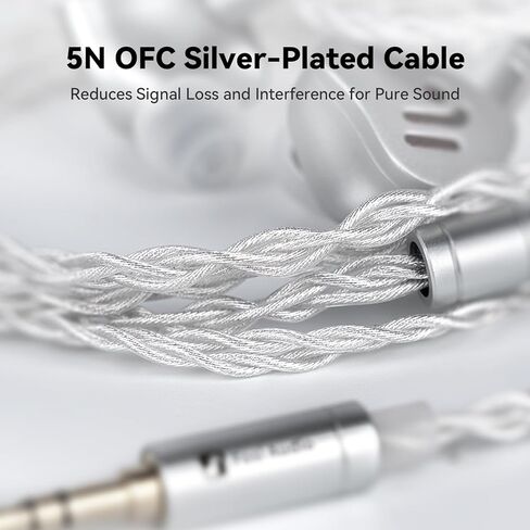 سماعات أذن Fosi Audio IM4 IEM مفتوحة الظهر، سماعات أذن سلكية داخل الأذن، محرك ديناميكي فردي مقاس 10 مم، IEMs لعشاق الصوت والألعاب والاستوديو، كابلات قابلة للفصل مقاس 3.5 مم ثنائية 0.78 مم، مغناطيس مزدوج N52 in Kuwait