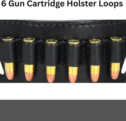 Daltech Force .45 Colt Cartridge Loop Holder Belt Slide Holster – Ammo Belt Slide with Bullet Loops – Magazine and Cartridge Holder in Saudi Arabia