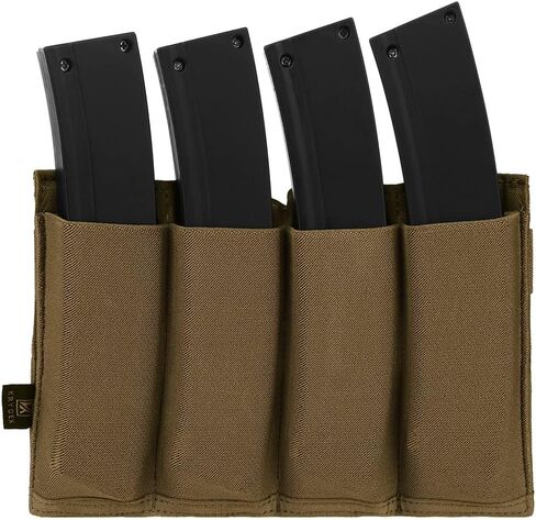 KRYDEX Quad Open Top SMG Magazine Pouches MOLLE MP5/ MP7 / Kriss Mag Pouch in Saudi Arabia