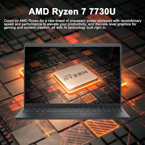 Dell 15 Business Laptop 15.6" FHD Anti-Glare Touchscreen AMD 8-core Ryzen 7 7730U 16GB RAM 1TB SSD Type-C ExpressCharge Long-Lasting Battery Win11 in Saudi Arabia