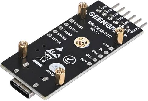 محول FT232RL USB إلى UART، لوحة محول تسلسلي من النوع C - ثابت 3.3 فولت/5 فولت TTL، التوصيل والتشغيل لنظام التشغيل Windows/Linux/MAC in Kuwait