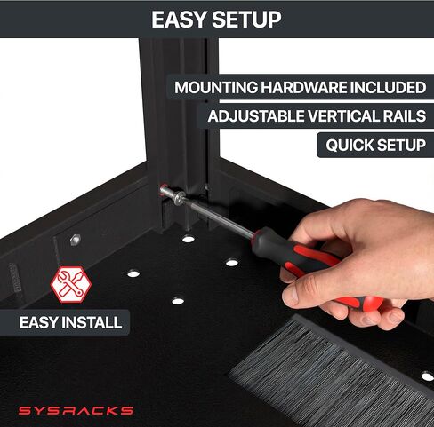 Sysracks 22U Premium Rack Mount Server، خزانة شبكة عميقة بعمق 35 بوصة، رف خادم مع مروحة، لوحات جانبية قابلة للإزالة، قفل باب زجاجي لخزانة الكمبيوتر، علبة حامل شبكة PR 22.900 in Saudi Arabia