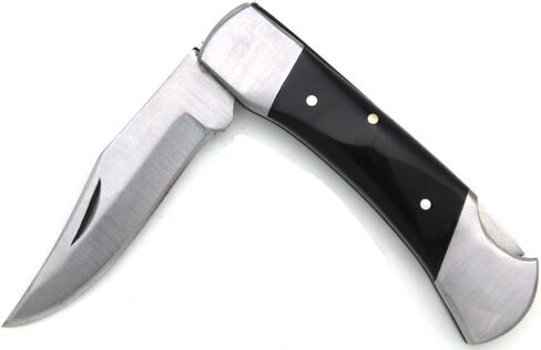 Wild Turkey Handmade Collection Folding Knife w/Leather Sheath Hunting Razor Sharp Blade in Kuwait