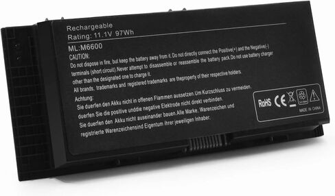 LQM 90Wh R795X Laptop Battery Replacement for Dell XPS 17 15 14 L701X L702x L501X L502x L401X Fit 312-1123 312-1127 453-10186 J70W7 JWPHF P09E WHXY3 in Saudi Arabia