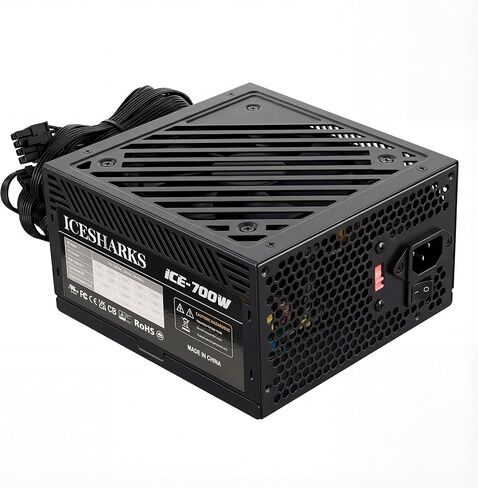 مزود طاقة ATX مع مروحة مقاس 120 مم يتم التحكم فيها حراريًا تلقائيًا، ومفتاح PFC 115/230 فولت، وجميع وسائل الحماية.PSU 700 وات in Saudi Arabia
