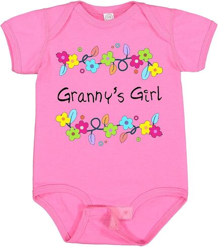 inktastic Grannys Girl- Bright Flowers Baby Bodysuit in Saudi Arabia