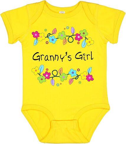 inktastic Grannys Girl- Bright Flowers Baby Bodysuit in Saudi Arabia