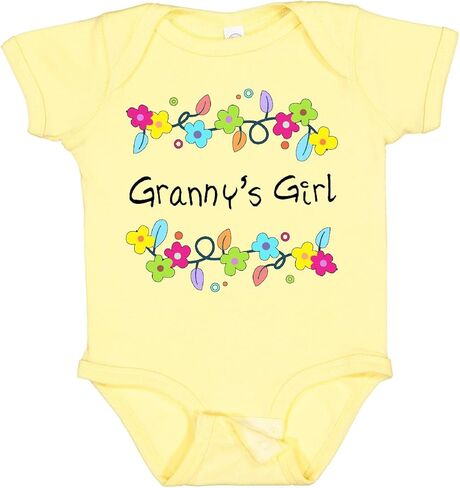 inktastic Grannys Girl- Bright Flowers Baby Bodysuit in Saudi Arabia
