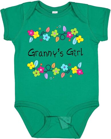 inktastic Grannys Girl- Bright Flowers Baby Bodysuit in Saudi Arabia
