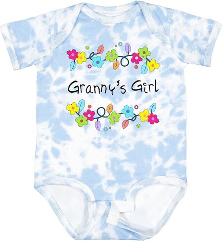inktastic Grannys Girl- Bright Flowers Baby Bodysuit in Saudi Arabia