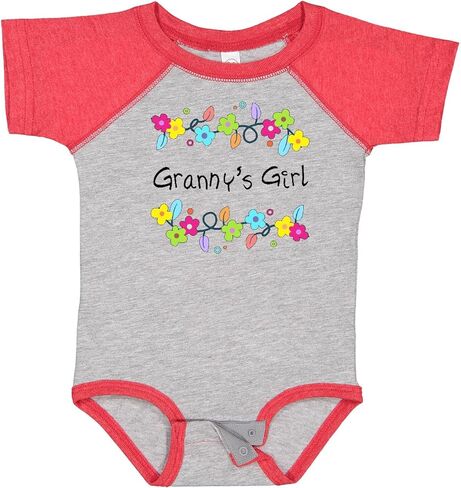 inktastic Grannys Girl- Bright Flowers Baby Bodysuit in Saudi Arabia