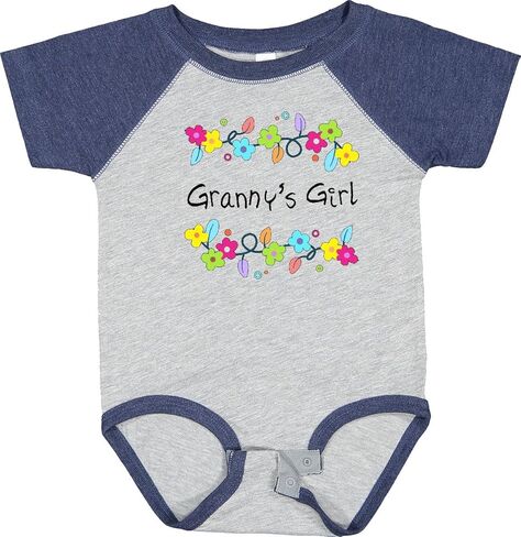 inktastic Grannys Girl- Bright Flowers Baby Bodysuit in Saudi Arabia