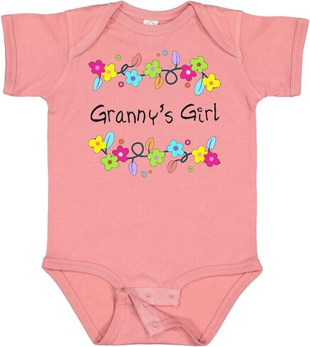 inktastic Grannys Girl- Bright Flowers Baby Bodysuit in Saudi Arabia