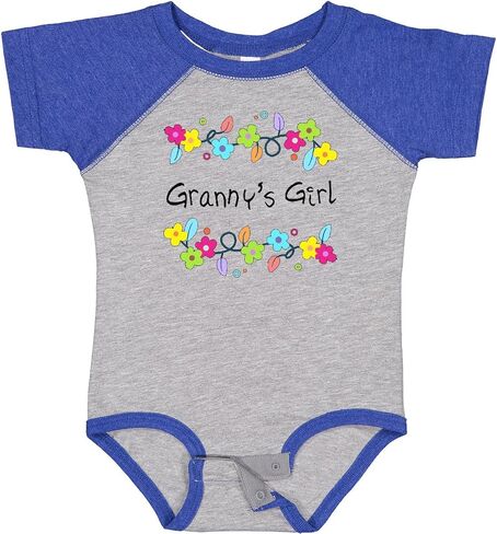 inktastic Grannys Girl- Bright Flowers Baby Bodysuit in Saudi Arabia