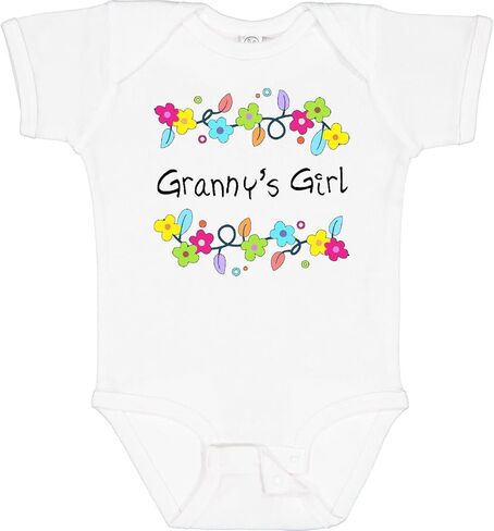 Inktastic Grannys Girl- بدلة أطفال ذات زهور زاهية in Kuwait