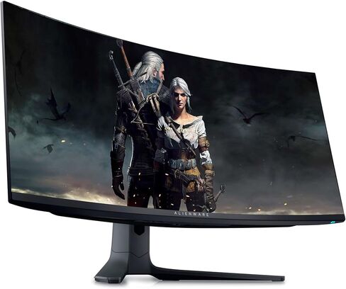 شاشة الألعاب Dell Alienware 34 المنحنية QD-OLED - 34.18 بوصة WQHD (3440x1440) 21:9-165 هرتز - 0.1 مللي ثانية GTG - 1800R - DCI-P3 99.3% - sRGB 149% - AMD FreeSync Premium Pro - شاشة VESA AdaptiveSync - in Saudi Arabia
