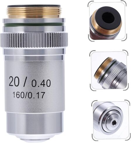 Microscope Objective Lens Professional Increase Contrast Lens for Laboratory Use Polished Aberration Observation Compatible Standard Microscopes in Saudi Arabia