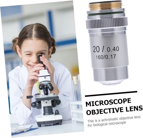 Microscope Objective Lens Professional Increase Contrast Lens for Laboratory Use Polished Aberration Observation Compatible Standard Microscopes in Saudi Arabia