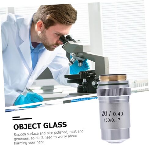 Microscope Objective Lens Professional Increase Contrast Lens for Laboratory Use Polished Aberration Observation Compatible Standard Microscopes in Saudi Arabia