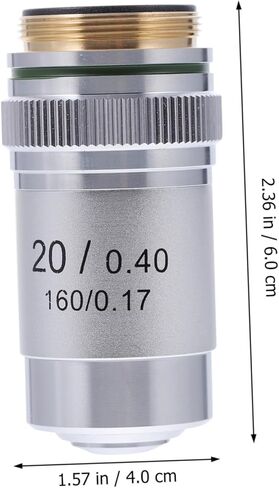 Microscope Objective Lens Professional Increase Contrast Lens for Laboratory Use Polished Aberration Observation Compatible Standard Microscopes in Saudi Arabia