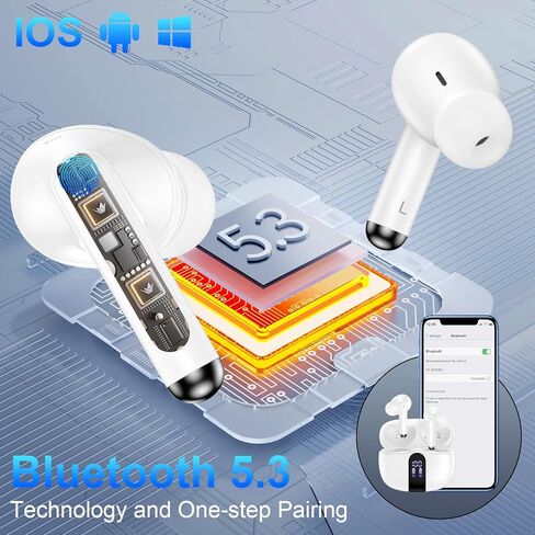 Pixel Earbuds,Wireless Ear buds for Google Pixel 10 Pro XL,10 Pro Fold,10 Pro,10,9a,9 Pro XL,9 Pro Fold,Pro,9 8 7 6,60H Bluetooth Headphones in Ear Earphones Noise Canceling IPX7 Waterproof Sports LED in Saudi Arabia