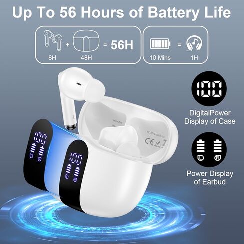 Pixel Earbuds,Wireless Ear buds for Google Pixel 10 Pro XL,10 Pro Fold,10 Pro,10,9a,9 Pro XL,9 Pro Fold,Pro,9 8 7 6,60H Bluetooth Headphones in Ear Earphones Noise Canceling IPX7 Waterproof Sports LED in Saudi Arabia